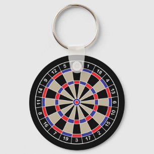 Dartboard Keychain