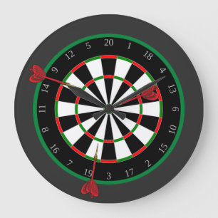 Dartboard Large Clock