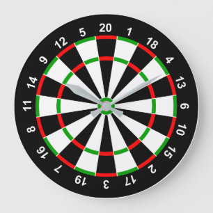 Dartboard Large Clock