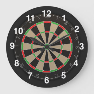 Dartboard Lover Large Clock