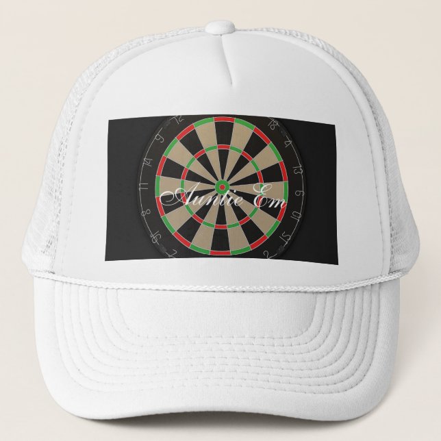Dartboard Name Trucker Hat (Front)