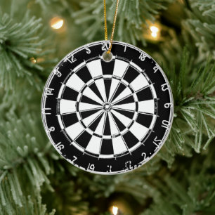 Dartboard ornament decoration with custom colour