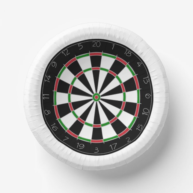 Dartboard Paper Plate (Front)