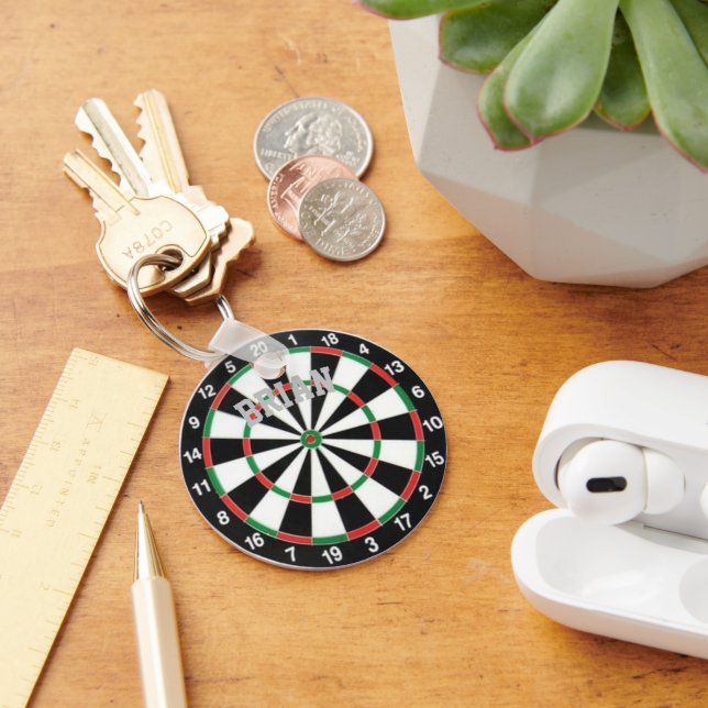 Dartboard Personalised Keychain (Desk)