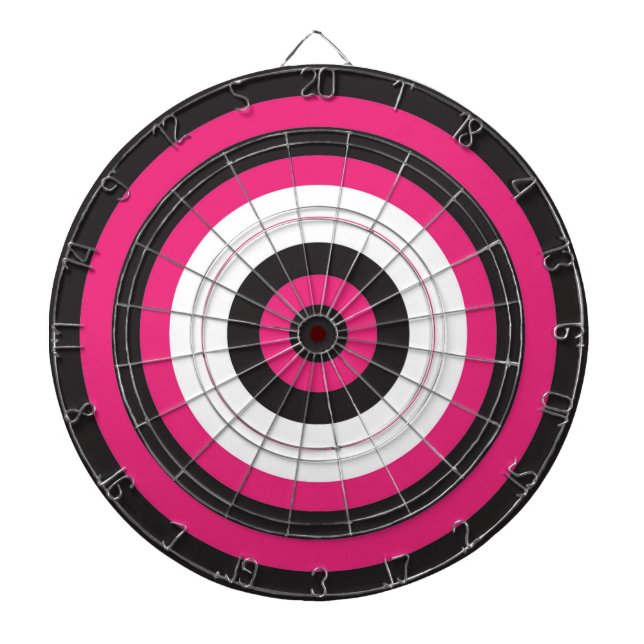 Dartboard/Pink and Black Dartboard (Front)