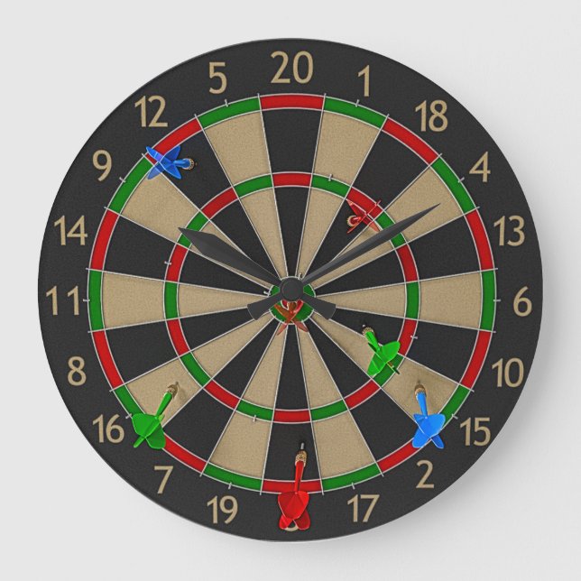 Dartboard Wall Clock (Front)