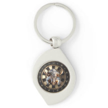 Dartboard with bull - gold bull
