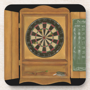 Dartboard with Cricket Scoring Coaster