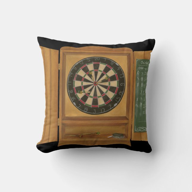 Dartboard with Cricket Scoring Cushion (Front)