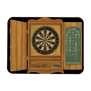 Dartboard with Cricket Scoring Magnet