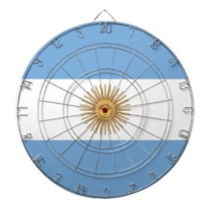 Dartboard with Flag of Argentina