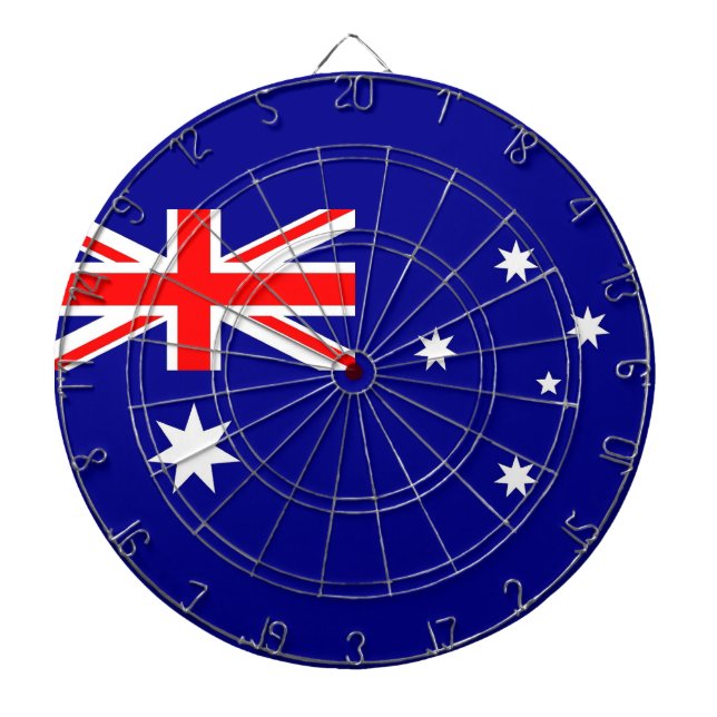 Dartboard with Flag of Australia (Front)