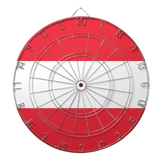 Dartboard with Flag of Austria (Front)