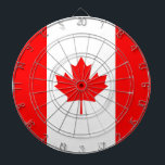 Dartboard with Flag of Canada<br><div class="desc">Elevate your game room with our striking dartboard featuring the flag of Canada, a perfect blend of sport and national pride! This dartboard is not just for play; it’s a celebration of Canadian heritage and spirit. The vibrant design showcases the iconic Canadian flag, making it a standout piece in any...</div>