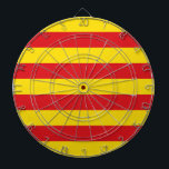 Dartboard with Flag of Catalonia, Spain<br><div class="desc">Add a touch of Catalonian pride to your game room with our exclusive dartboard featuring the flag of Catalonia, Spain! Crafted with meticulous attention to detail, this dartboard is more than just a fun pastime—it’s a tribute to Catalonia’s rich heritage and cultural identity. The iconic Senyera design is boldly displayed,...</div>