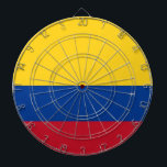 Dartboard with Flag of Colombia<br><div class="desc">Add a unique flair to your game room with our exclusive dartboard featuring the flag of Colombia! Crafted with meticulous attention to detail, this dartboard is more than just a game accessory; it’s a celebration of Colombia’s vibrant culture and heritage. The striking design prominently displays the iconic Colombian flag, making...</div>