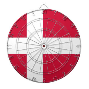 Dartboard with Flag of Denmark