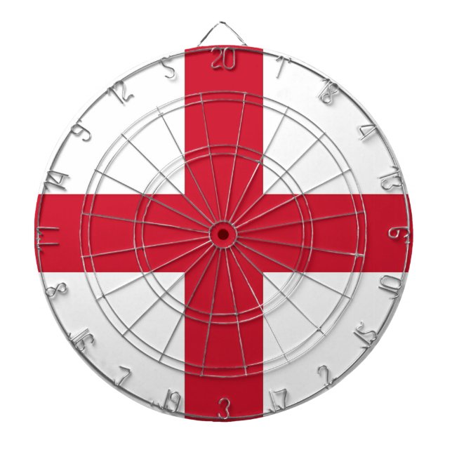 Dartboard with Flag of England (Front)