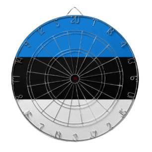 Dartboard with Flag of Estonia