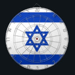 Dartboard with Flag of Israel<br><div class="desc">Elevate your game room with our exclusive dartboard featuring the flag of Israel! Crafted with precision, this dartboard is not just a gaming accessory; it’s a celebration of Israel’s rich heritage and cultural pride. The vibrant design showcases the iconic Israeli flag, making it a unique and meaningful addition to your...</div>