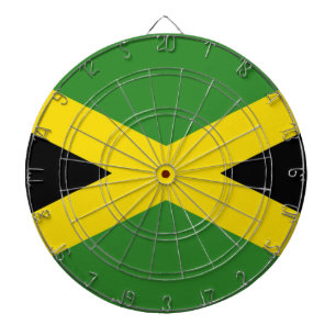 Dartboard with Flag of Jamaica