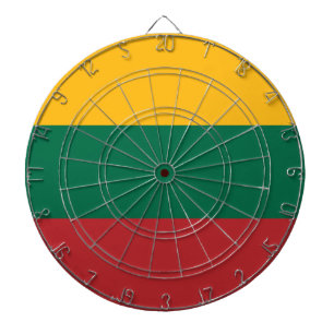 Dartboard with Flag of Lithuania