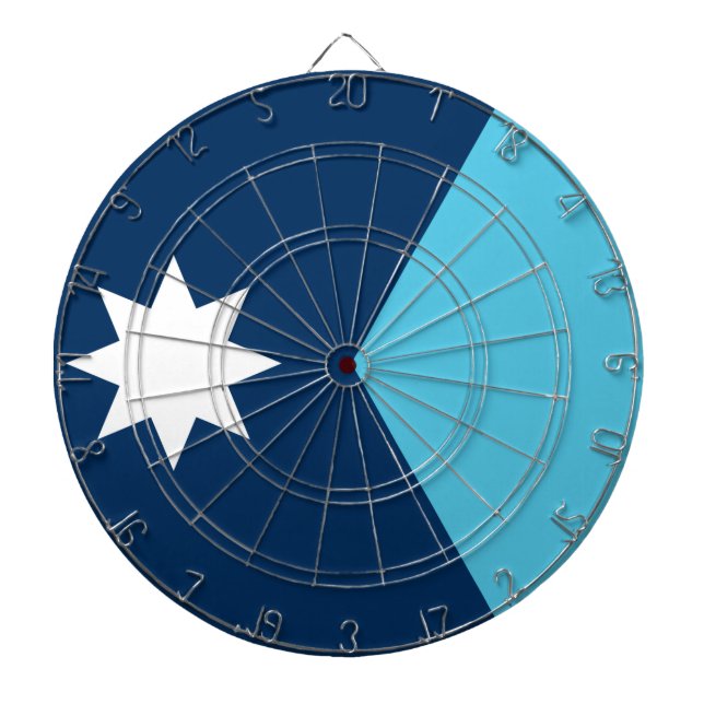 Dartboard with Flag of Minnesota, USA (Front)