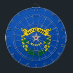 Dartboard with Flag of Nevada, USA<br><div class="desc">Add a Touch of Nevada Pride to Your Game Room with Our Exclusive Dartboard Featuring the Flag of Nevada! Elevate your dart games with our uniquely designed dartboard, showcasing the iconic Nevada state flag. Crafted with precision and flair, this dartboard is more than just a gaming accessory; it’s a celebration...</div>