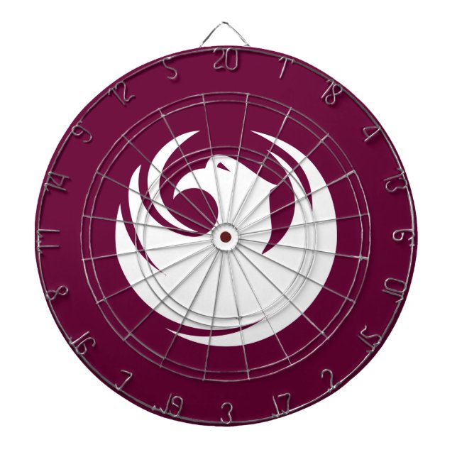 Dartboard with Flag of Phoenix City, Arizona (Front)