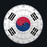 Dartboard with Flag of South Korea<br><div class="desc">Elevate your game with our exclusive dartboard featuring the flag of South Korea! Crafted with precision and attention to detail, this dartboard is not just a functional item; it’s a vibrant celebration of South Korean culture and spirit. The striking design prominently showcases the iconic South Korean flag, making this dartboard...</div>