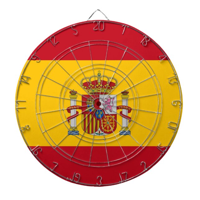Dartboard with Flag of Spain (Front)