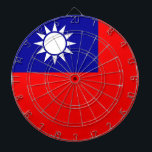 Dartboard with Flag of Taiwan<br><div class="desc">Add a dynamic flair to your game room with our exclusive dartboard featuring the flag of Taiwan! Crafted with meticulous attention to detail, this dartboard is not just a functional item; it’s a celebration of Taiwan’s heritage and cultural pride. The vibrant design prominently displays the iconic Taiwanese flag, making this...</div>