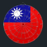 Dartboard with Flag of Taiwan<br><div class="desc">Add a dynamic flair to your game room with our exclusive dartboard featuring the flag of Taiwan! Crafted with meticulous attention to detail, this dartboard is not just a functional item; it’s a celebration of Taiwan’s heritage and cultural pride. The vibrant design prominently displays the iconic Taiwanese flag, making this...</div>