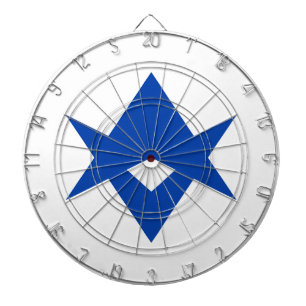 Dartboard with Flag of Toyota City, Japan