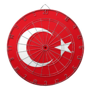 Dartboard with Flag of Turkey