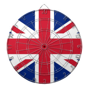 Dartboard with Flag of United Kingdom