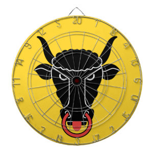 Dartboard with Flag of Uri, Switzerland