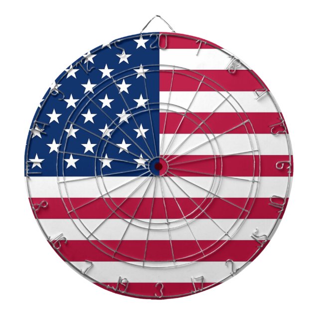 Dartboard with Flag of USA (Front)
