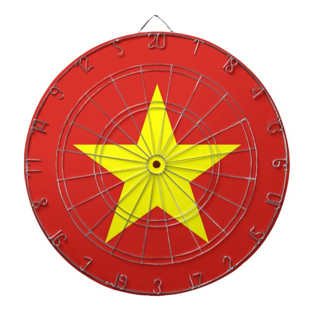 Dartboard with Flag of Vietnam (Front)