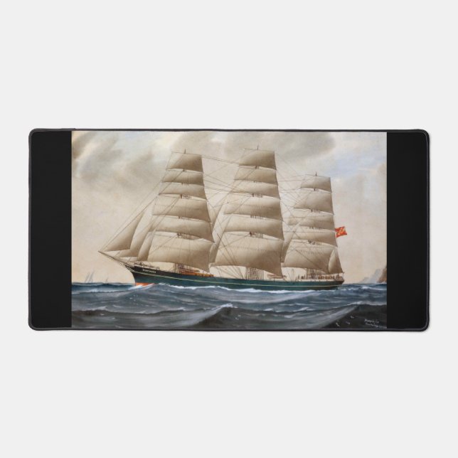 Dartford Sailing ship 1910 Desk Mat (Front)