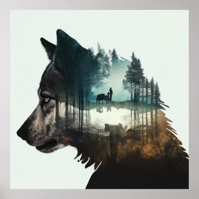 Darth Toast & Wolff: Double Exposure in the Woods Poster (Front)