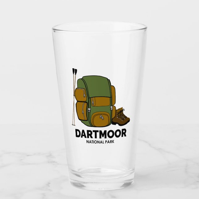 Dartmoor National Park Backpack Glass (Front)