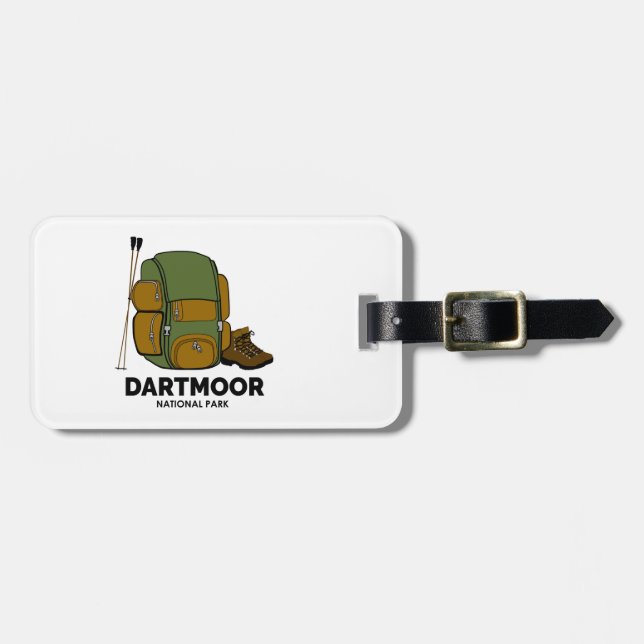 Dartmoor National Park Backpack Luggage Tag (Front Horizontal)