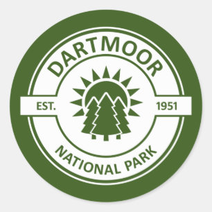 Dartmoor National Park Classic Round Sticker