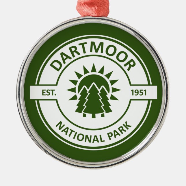 Dartmoor National Park Metal Ornament (Front)