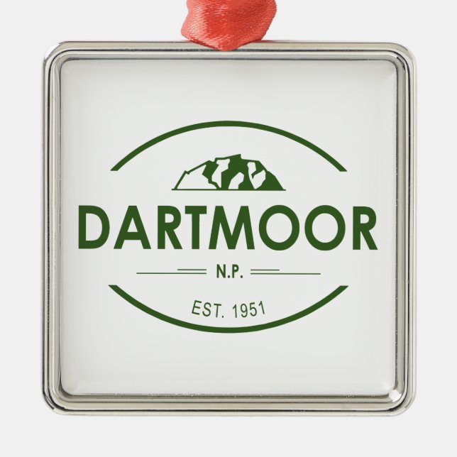 Dartmoor National Park Metal Ornament (Front)
