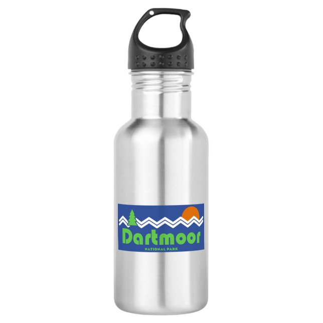 Dartmoor National Park Retro 532 Ml Water Bottle (Front)