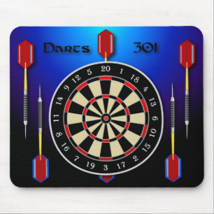Darts 301 blue mouse pad