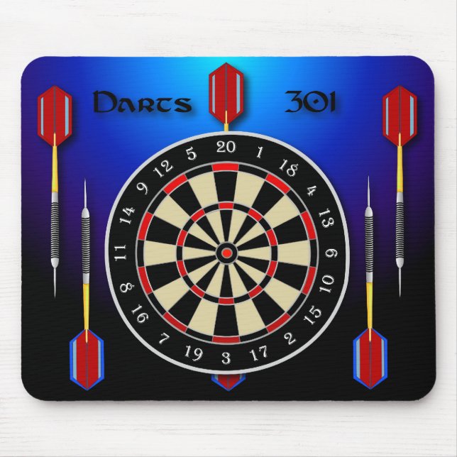 Darts 301 blue mouse pad (Front)