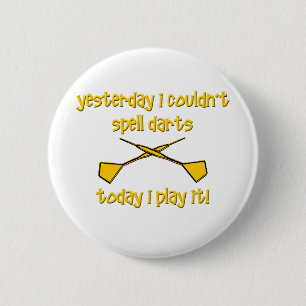 Darts 6 Cm Round Badge